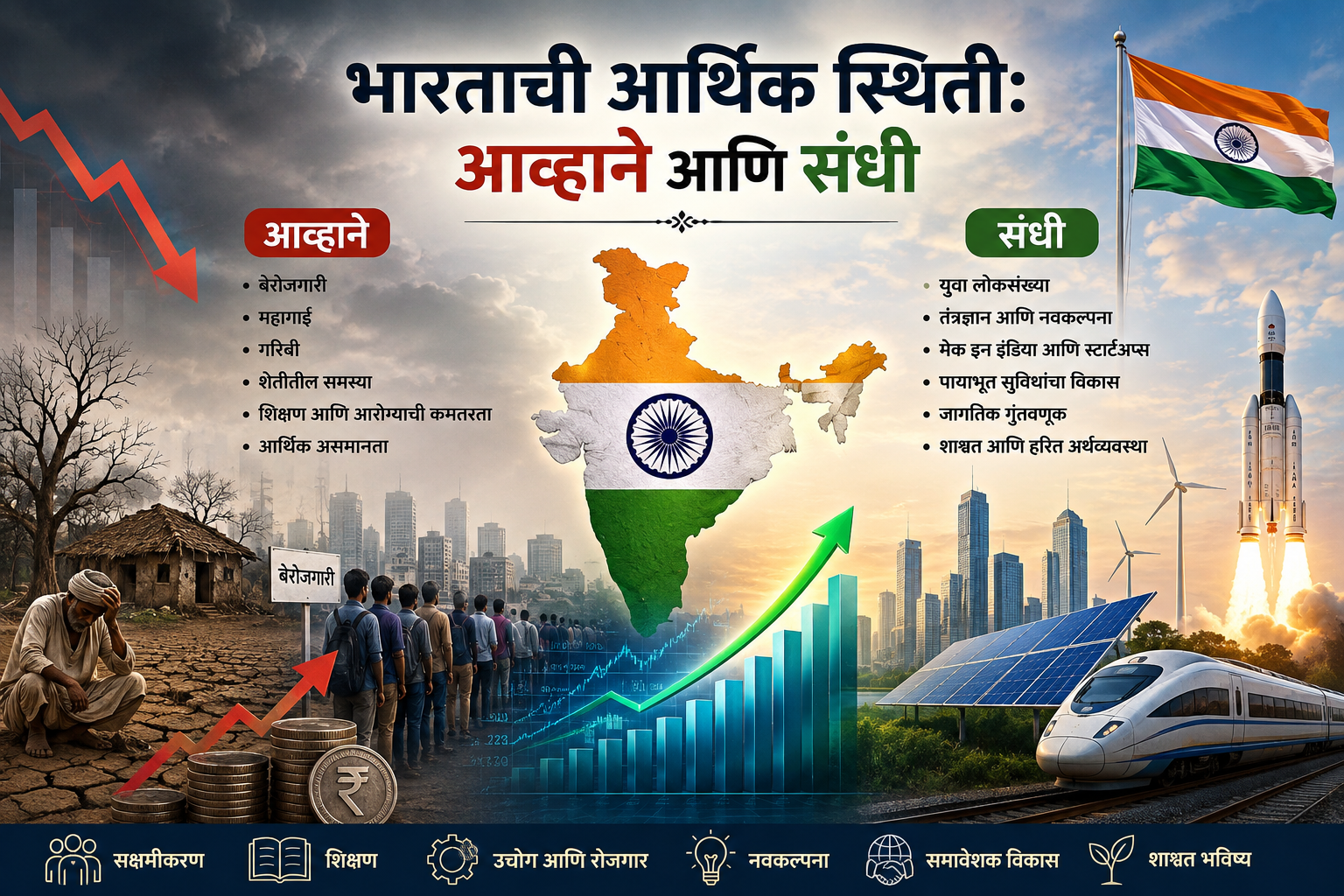 भारताची आर्थिक स्थिती: आव्हाने आणि संधी