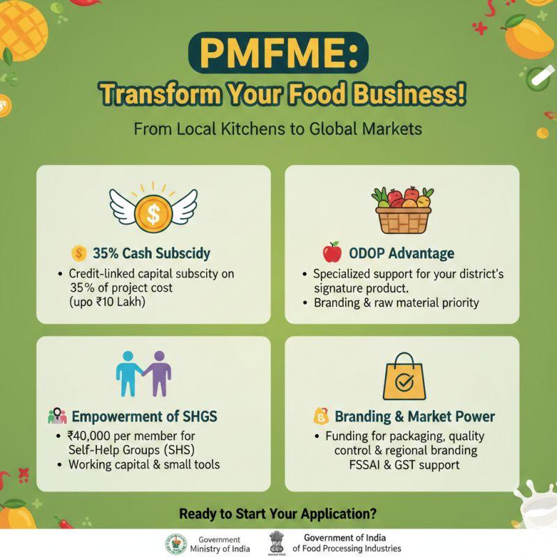 PMFME – Pradhan Mantri Formalisation of Micro Food Processing Enterprises Scheme